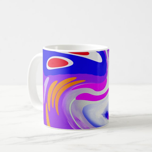 Caneca De Café Espaço e viagem de tempo (Frente Esquerda)