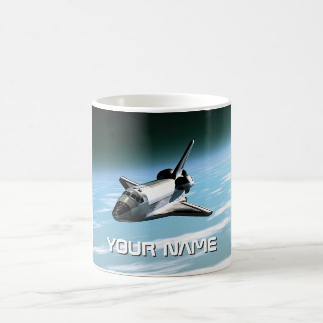 Caneca De Café Espaçonave. Personalizável (Centro)