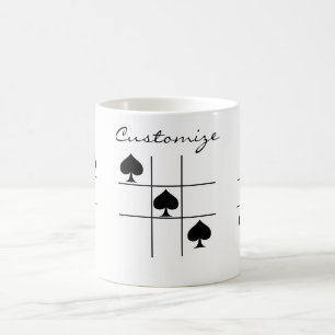 Caneca De Café Espadas Pretas Tic Tac Toe Thunder_Cove