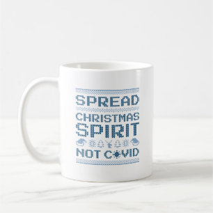 Caneca De Café Espalhar Espírito de Natal Não Covimentar