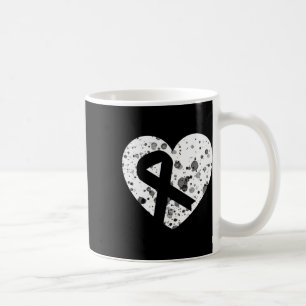 Caneca De Café Espalhe Amor Com Coração Gráfico E Fita Câncer