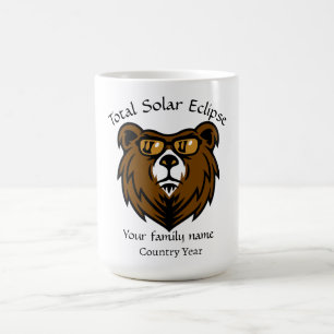Caneca De Café Espanha de Eclipse Solar Total 2026 personalizada