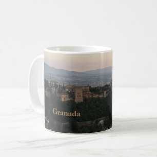 Caneca De Café Espanha de Granada, cartão de Alhambra