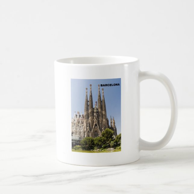 Caneca De Café ESPANHA de SAGRADA FAMILIA BARCELONA (St.K) (Direita)