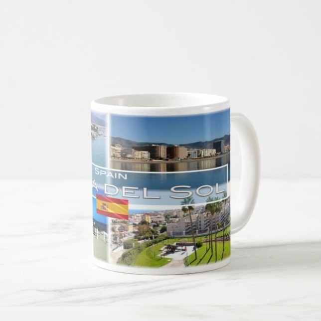 Caneca De Café Espanha - Espana - Costa Del Sol - (Frente Esquerda)