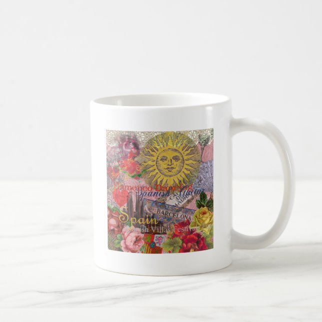 Caneca De Café Espanha Sunshine - Arte Espanhola (Direita)