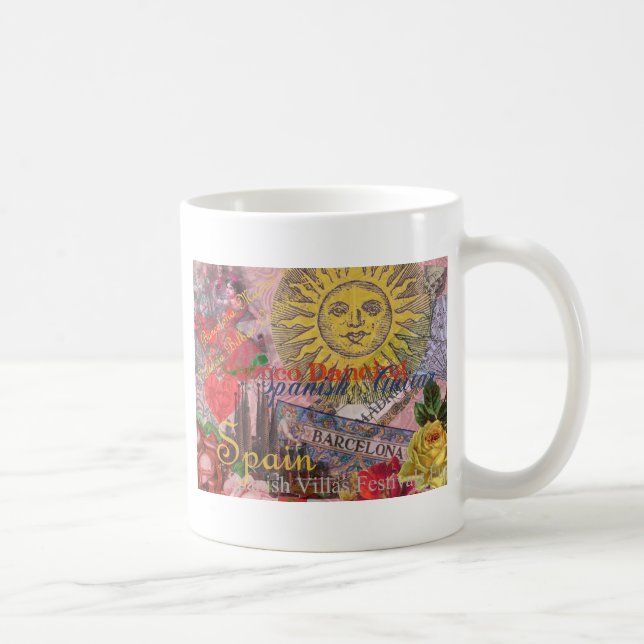 Caneca De Café Espanha Sunshine - Arte Espanhola (Direita)