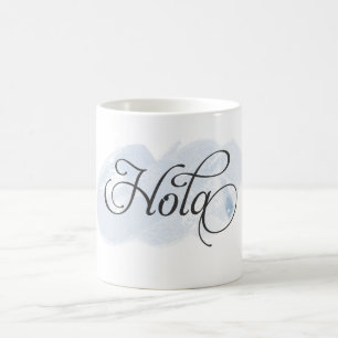 Caneca De Café Espanhol - Hola