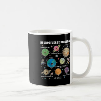 Caneca De Café Especial do Planeta Espacial Universo Neurodiversi