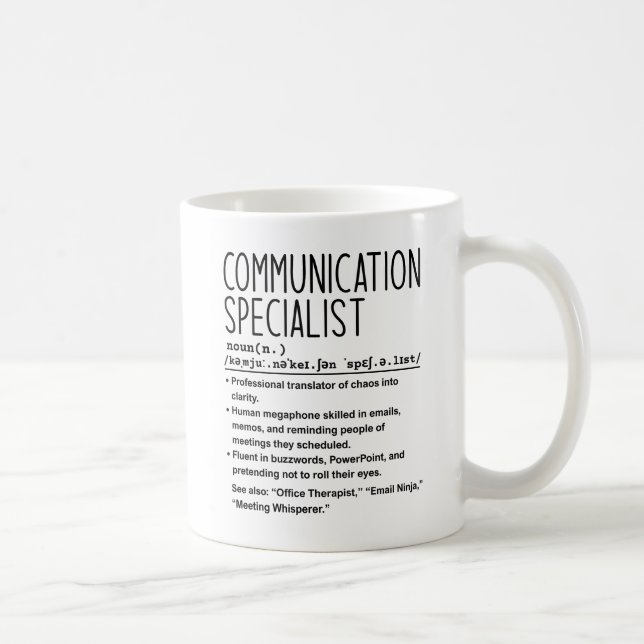 Caneca De Café Especialista em comunicação (Direita)