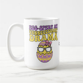 Caneca De Café Especialista em Drama Desnecessário Funny Retro Pá