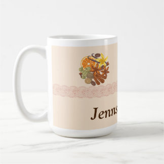 Caneca De Café Especiarias, revestimentos e extratos personalizáv