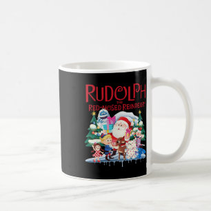 Caneca De Café Especificação de Natal do Cute Rudolph The Red Nos