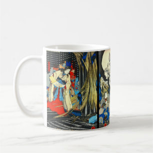 Caneca De Café Espectro 1844 da princesa e do esqueleto da bruxa