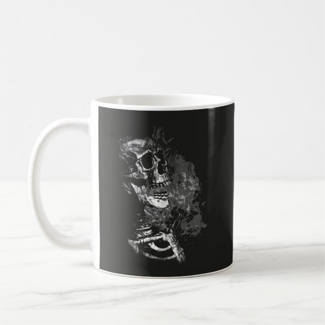 Caneca De Café Espectro Hollow - Design de Streetwear góticos (Esquerda)