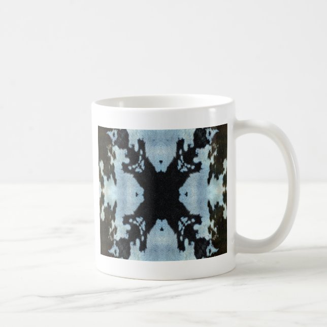 Caneca De Café Espelho das vacas do caleidoscópio (Direita)