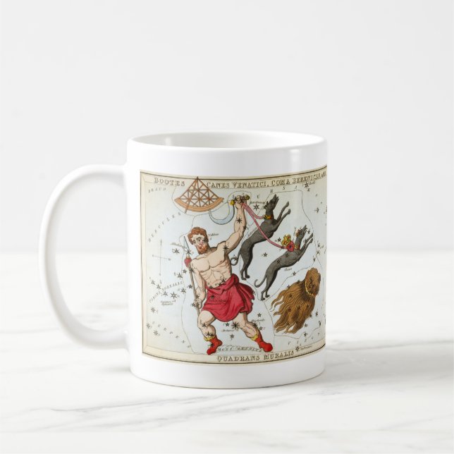 Caneca De Café Espelho de Urânia, Mapa Celeste de Astronomia Anti (Esquerda)