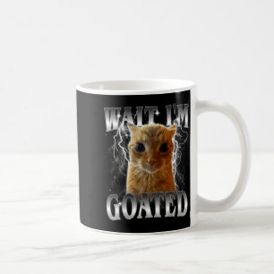 Caneca De Café Espera eu sou lendário meme engraçado de gato olha