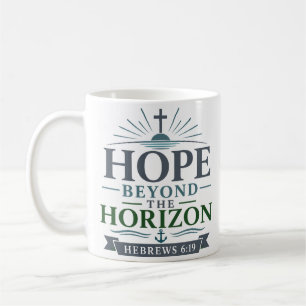 Caneca De Café Esperança Além do Horizonte Citação Espiritual Dev