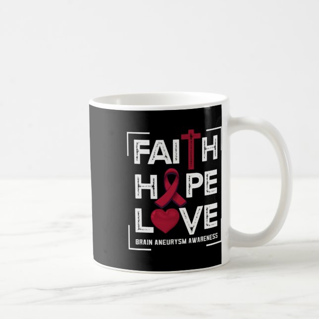 Caneca De Café Esperança amor neurisma consciência 1 (Direita)