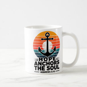 Caneca De Café Esperança Ancora A Alma Hebreus 6_19 Versículo Bíb
