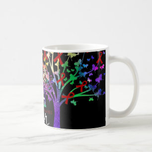 Caneca De Café Esperança De Uma Árvore De Sensibilização Cura Par