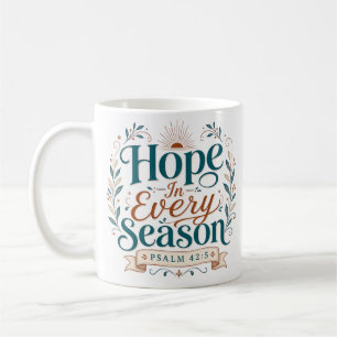 Caneca De Café Esperança em Cada Estação Citação Diária Devociona
