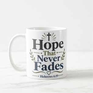 Caneca De Café Esperança que Nunca Desvanece Devocional Diário de