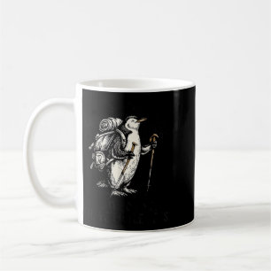 Caneca De Café Esperar Por Ter Pinguim De Pernas Pequenas Caminha