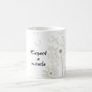 Caneca De Café Espere um milagre inspirado