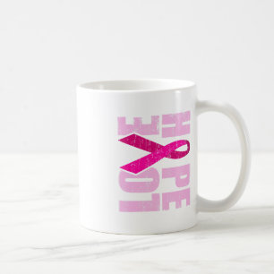 Caneca De Café ESPERO AMOR Sensibilização do Cancer Mama Dia Mund