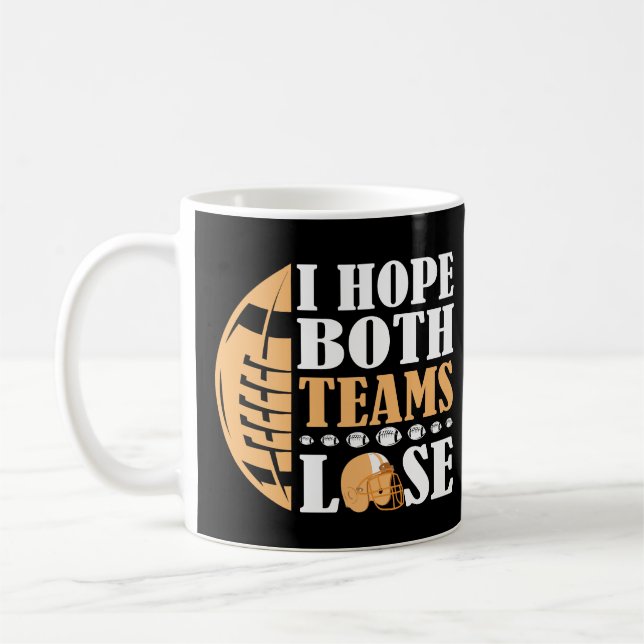 Caneca De Café Espero que ambas as equipes percam (Esquerda)