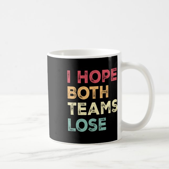 Caneca De Café Espero Que Ambas As Equipes Perder Futebol America (Direita)