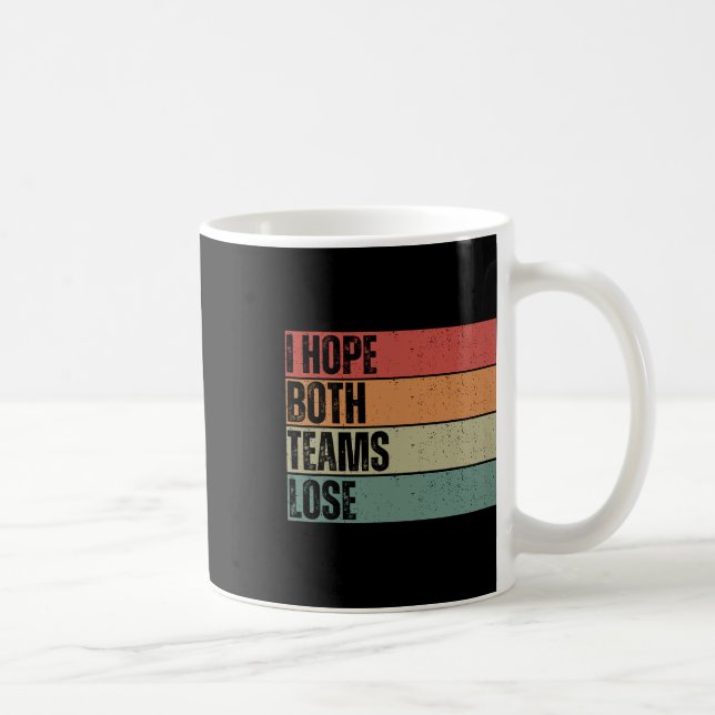 Caneca De Café Espero Que Ambas As Equipes Perder Futebol America (Direita)