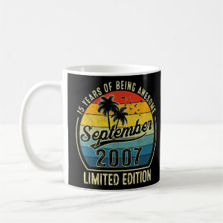 Caneca De Café Espetacular De 15 Anos Desde Setembro De 2007 15 B