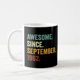 Caneca De Café Espetacular De 60 Anos Desde Setembro De 1962 60º 