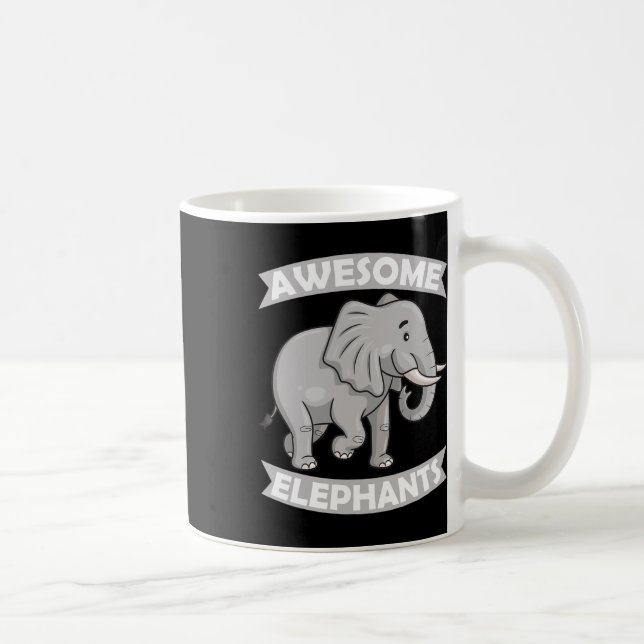 Caneca De Café Espetacular Elefantes Zoo Circus Elephant Conserva (Direita)
