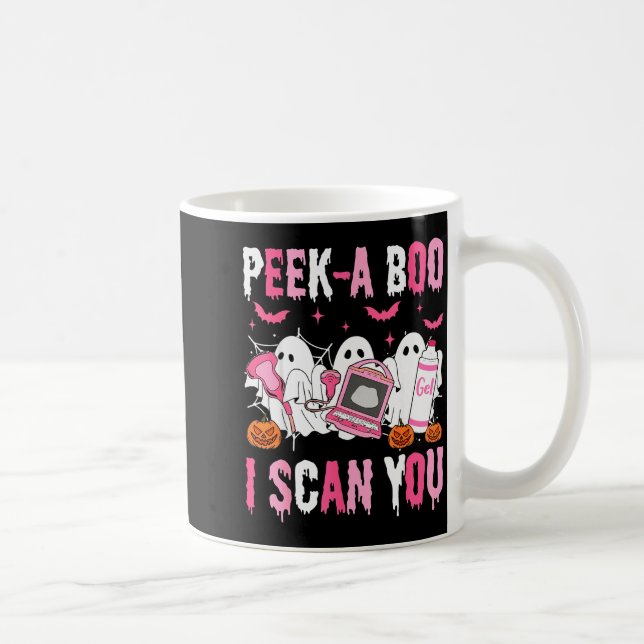 Caneca De Café Espio Espio Eu Escaneio Você Ultrassom Assustador  (Direita)