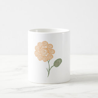 Caneca De Café Espirais de Energia em Flor