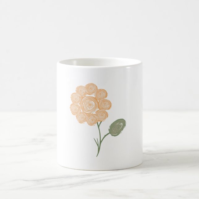 Caneca De Café Espirais de Energia em Flor (Centro)