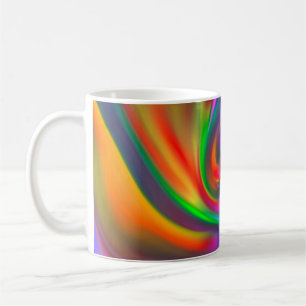 Caneca De Café Espirais de fundo abstrato Soft II