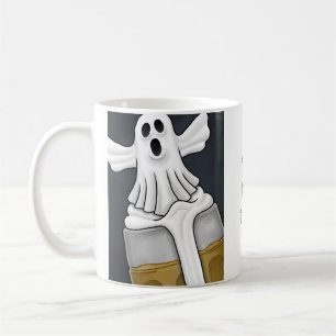 Caneca De Café Espírito Branco Assombrante