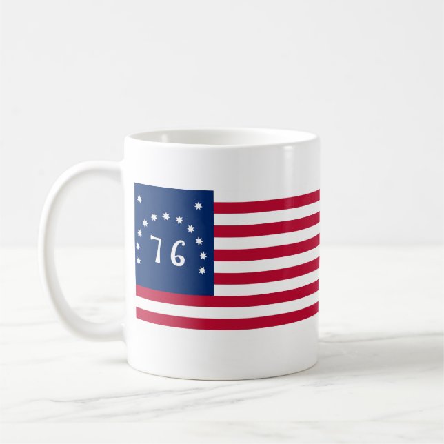 Caneca De Café Espírito da bandeira de Bennington dos Estados (Esquerda)