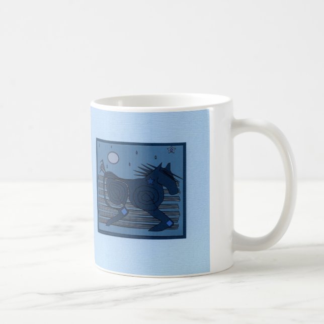 Caneca De Café Espírito da lua (luz - azul) (Direita)