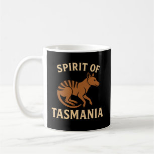 Caneca De Café Espírito da Tasmânia - Tipografia da Tylacina Vint