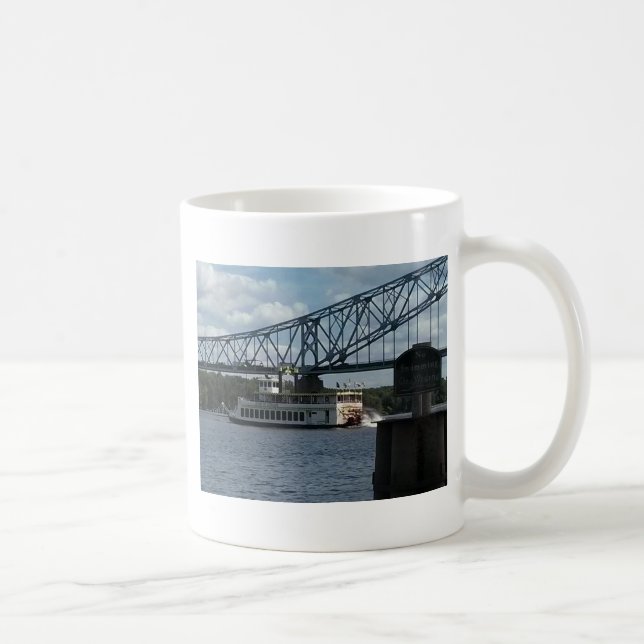 Caneca De Café Espírito de Dubuque no rio Mississípi (Direita)