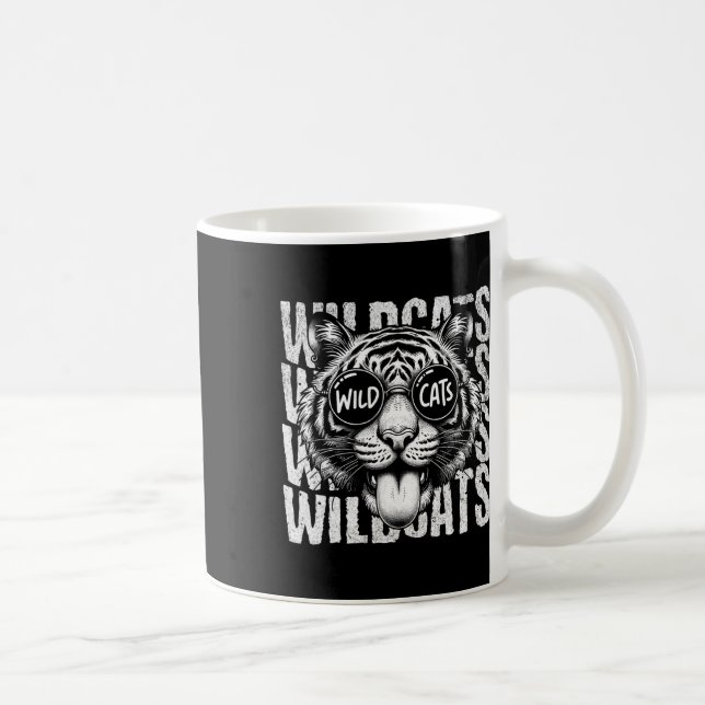 Caneca De Café Espírito de Equipe de Fã de Esportes Escolares da  (Direita)