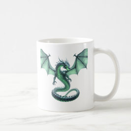 Caneca De Café Espírito de Força Antiga do Cyber Dragão