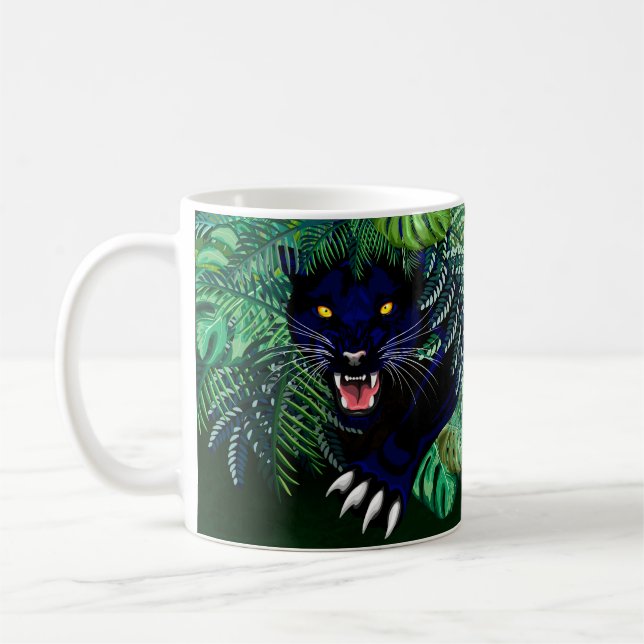 Caneca De Café Espírito de Pantera Negra da Selva (Esquerda)