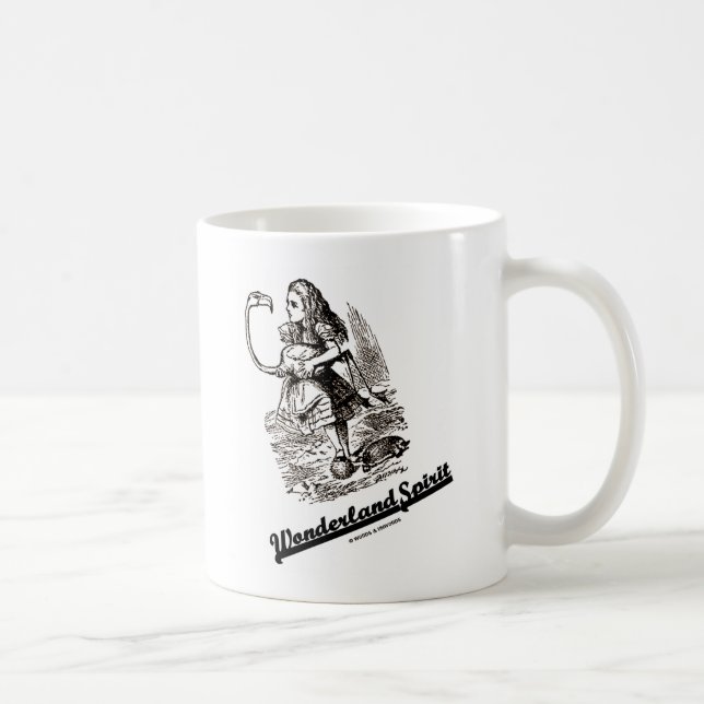 Caneca De Café Espírito do País das Maravilhas (Alice e seu Flami (Direita)